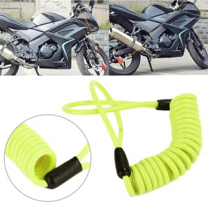 Motorcycle Disc Brake Lock with Reminder Cable